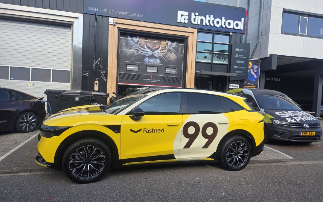 Fastned Zeekr 7X wrap, full body voertuigbranding